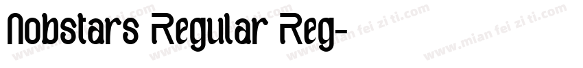 Nobstars Regular Reg字体转换